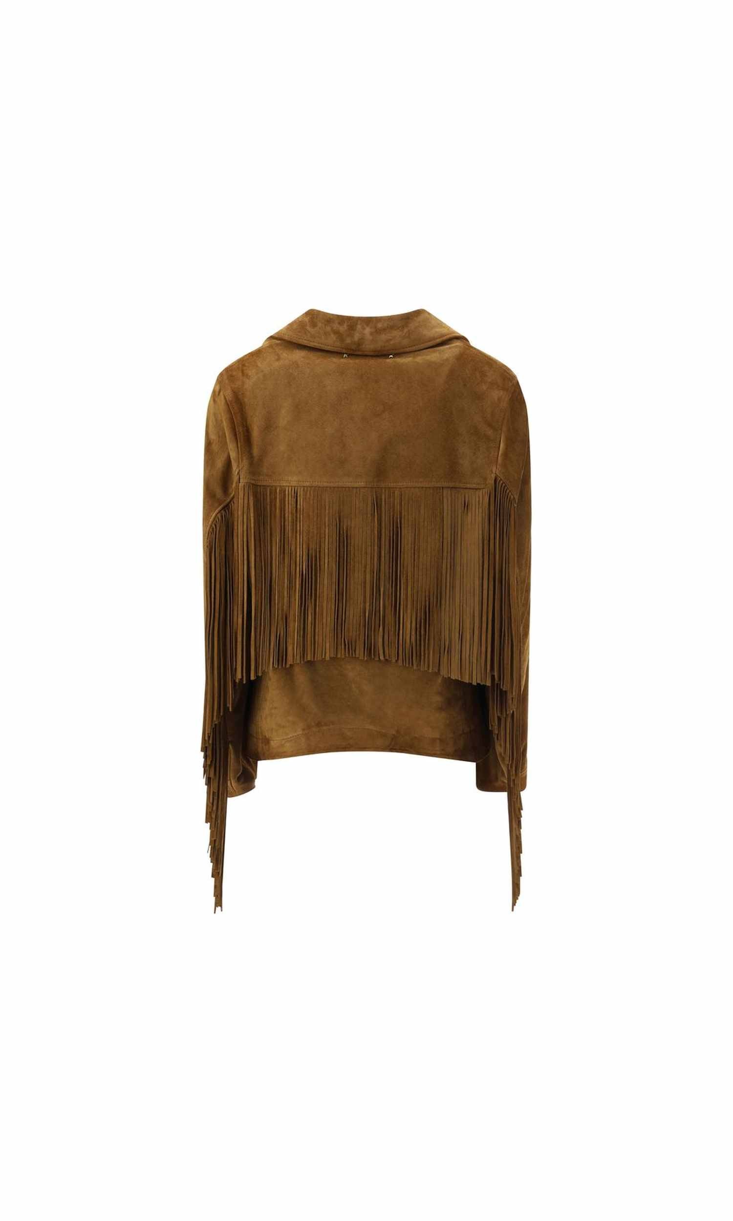 Golden Goose Suede Jacket With Fringe Glam Steals