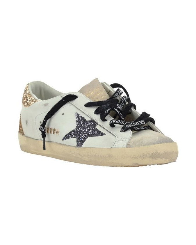 Golden Goose White Calf Leather Bos Taurus Low Top Sneakers