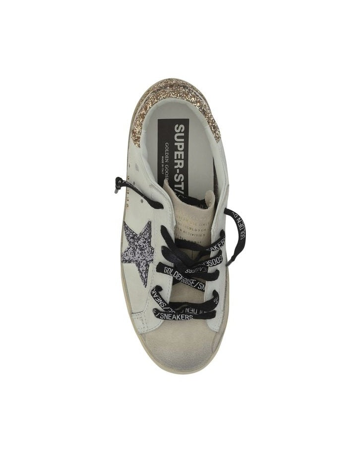 Golden Goose White Calf Leather Bos Taurus Low Top Sneakers