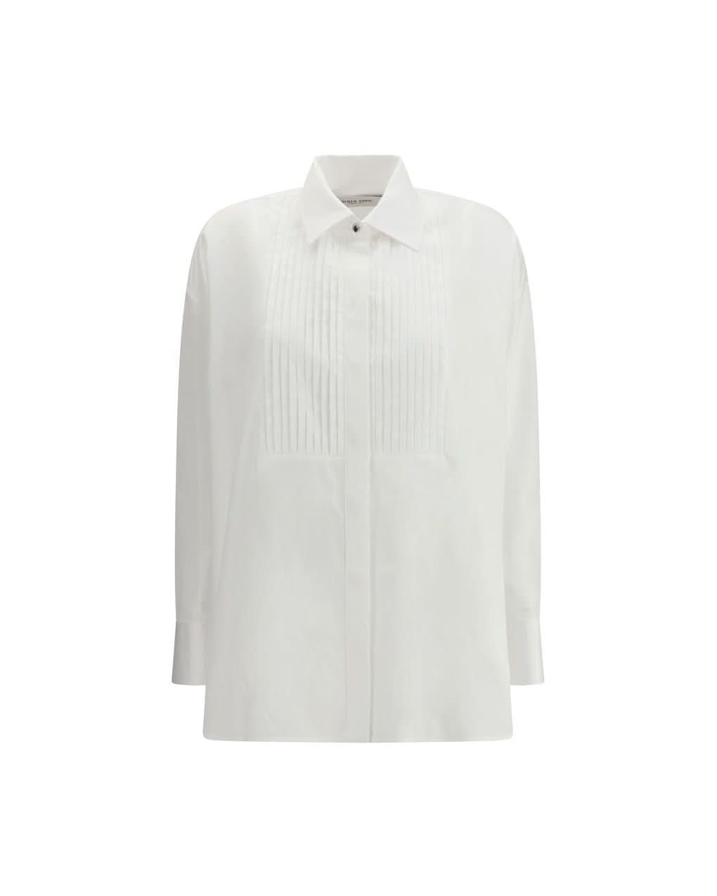 Golden Goose White Cotton Shirt