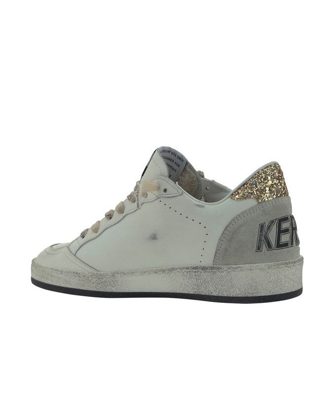 Golden Goose White Goatskin Low Top Sneakers Glam Steals