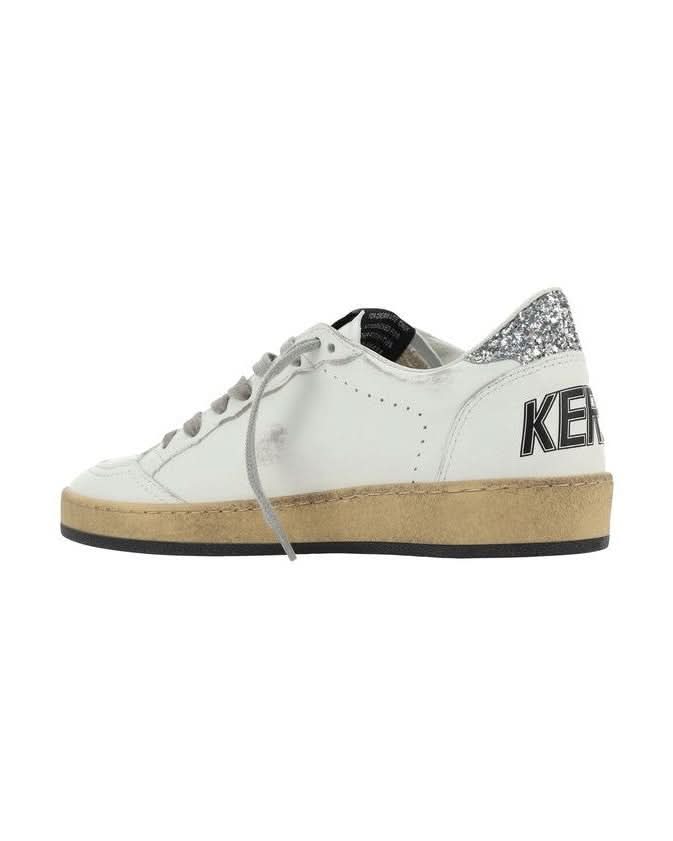Golden Goose White Goatskin Low Top Sneakers 