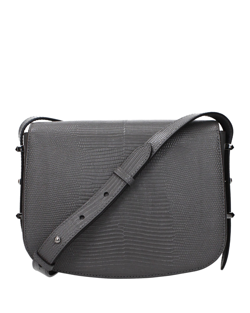 Jimmy Choo Gray Leather Crossbody Bag Glam Steals