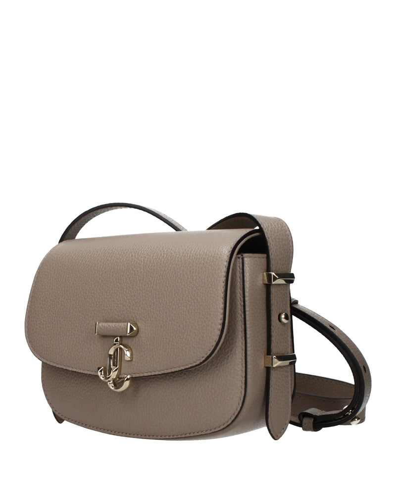 Jimmy Choo Gray Leather Crossbody Bag Glam Steals