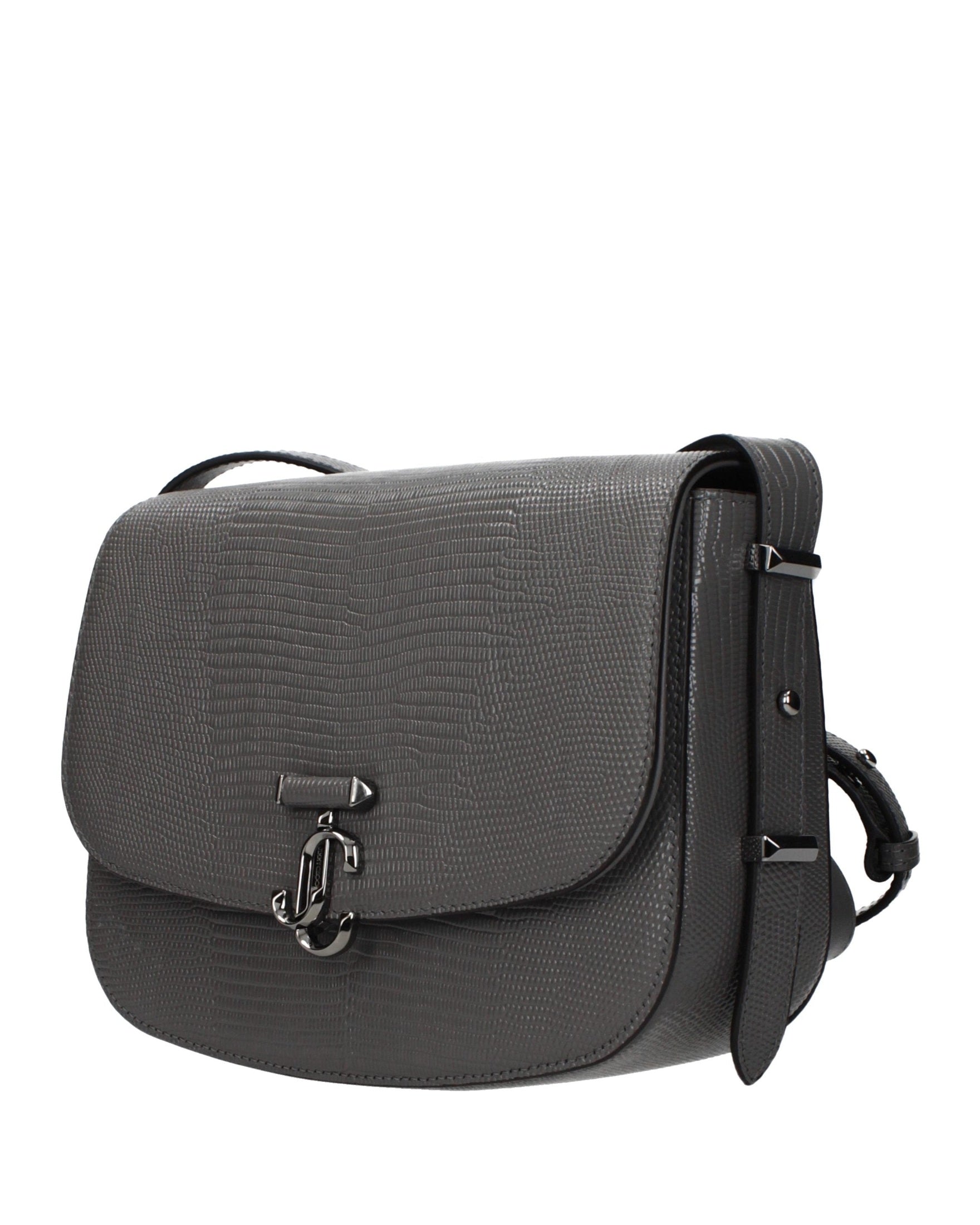 Jimmy Choo Gray Leather Crossbody Bag Glam Steals