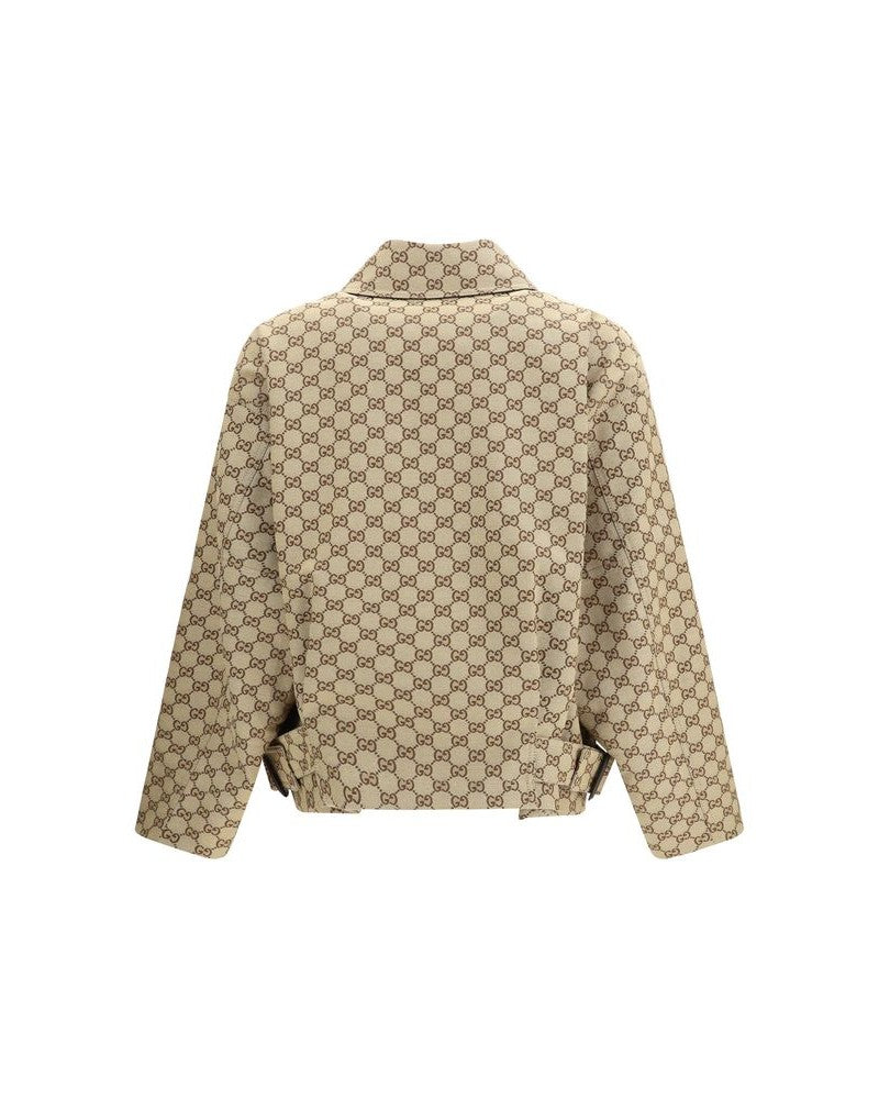 Gucci Beige Cotton Bomber Glam Steals