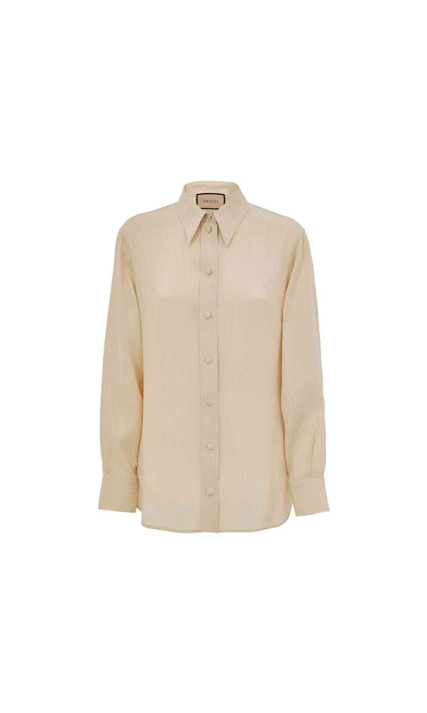 Gucci Beige Silk Shirt Glam Steals