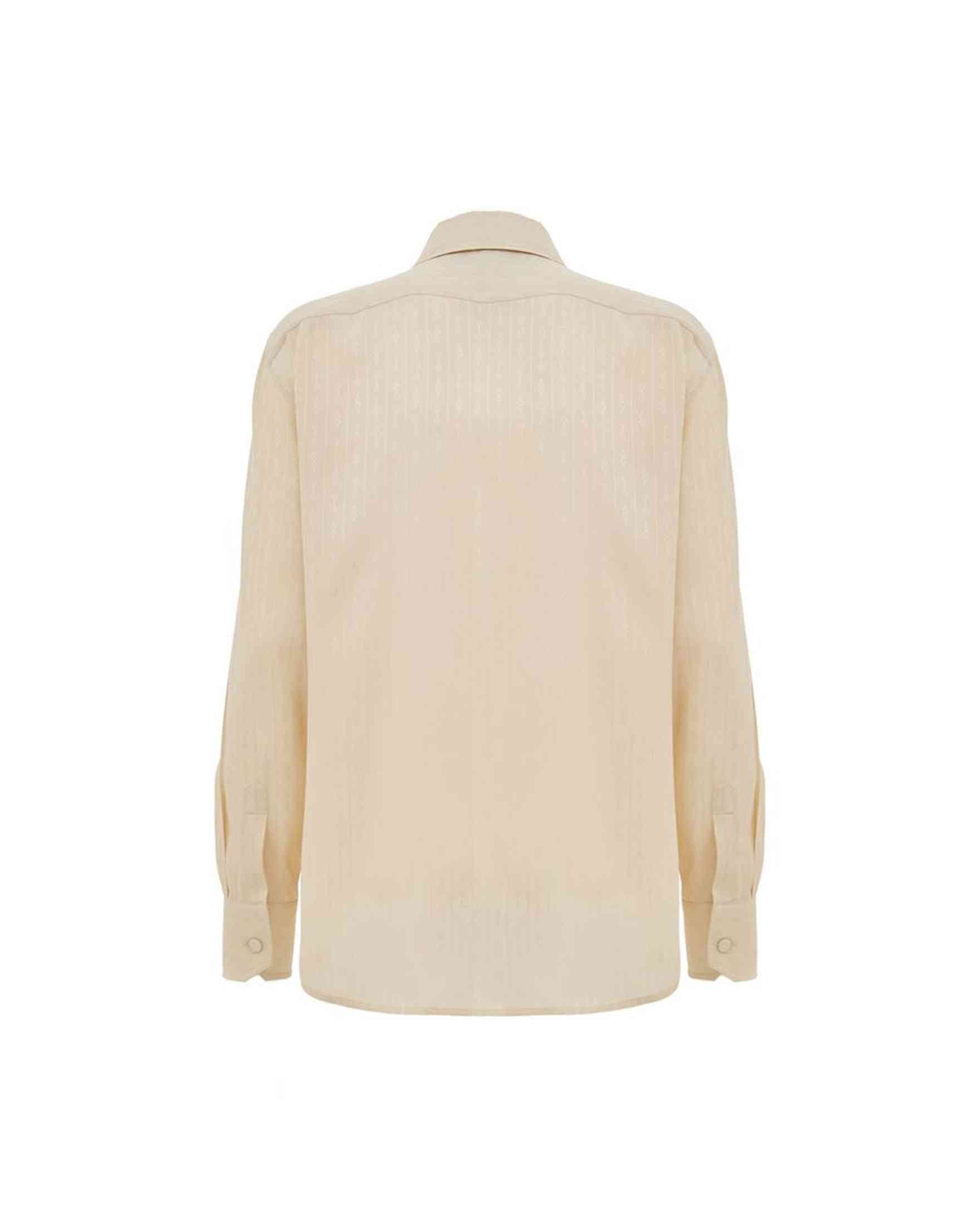 Gucci Beige Silk Shirt Glam Steals