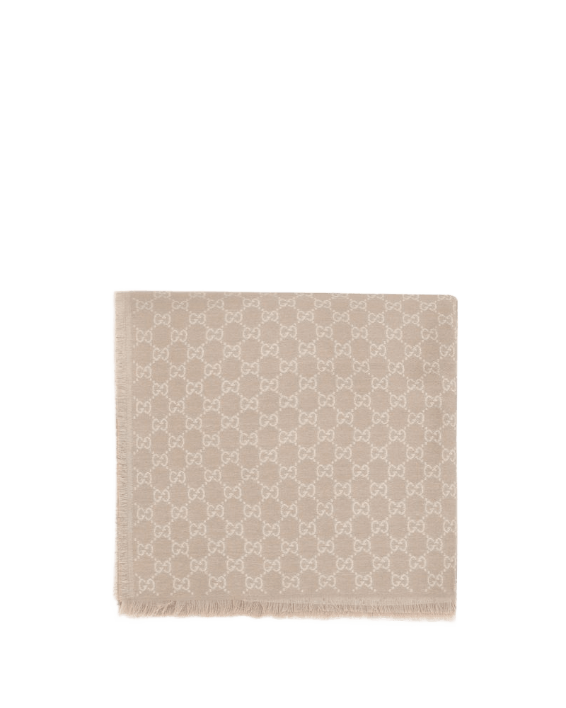 Gucci Beige Wool Scarf Glam Steals