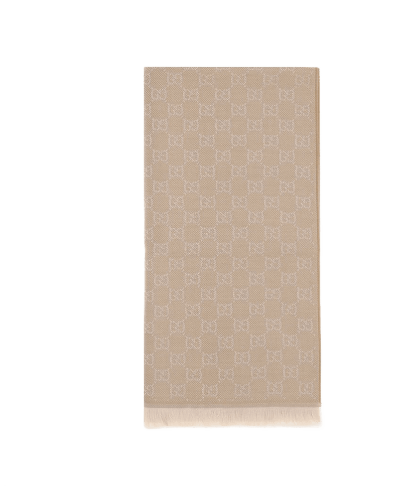 Gucci Beige Wool Scarf Glam Steals