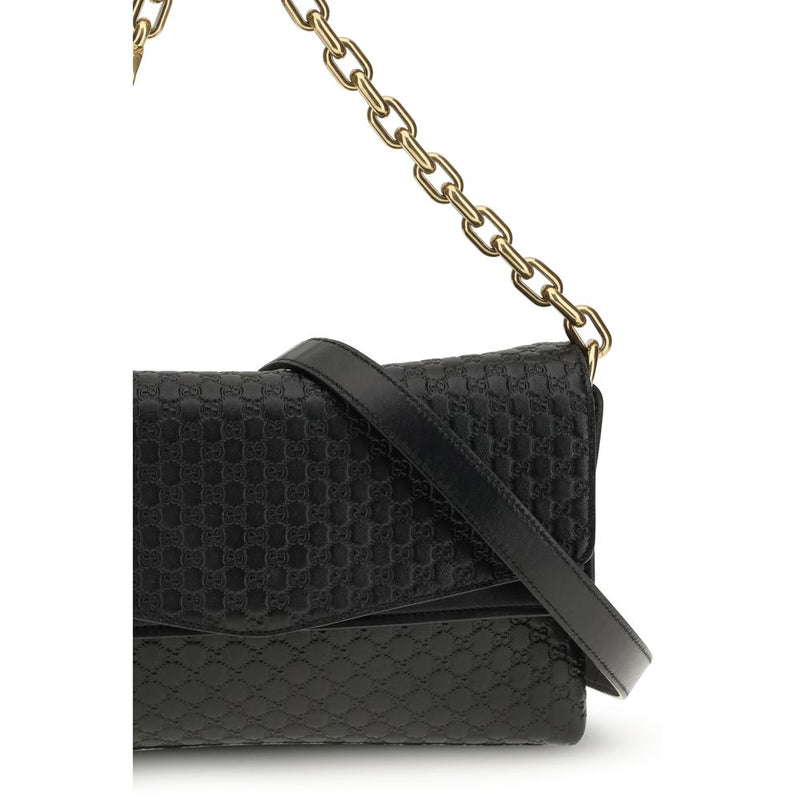 Gucci Black Calf Leather Bos Taurus Handbag Glam Steals