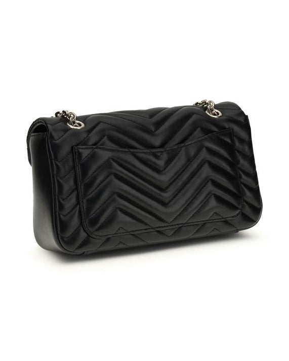 Gucci Black Calf Leather Bos Taurus Shoulder Bag Glam Steals