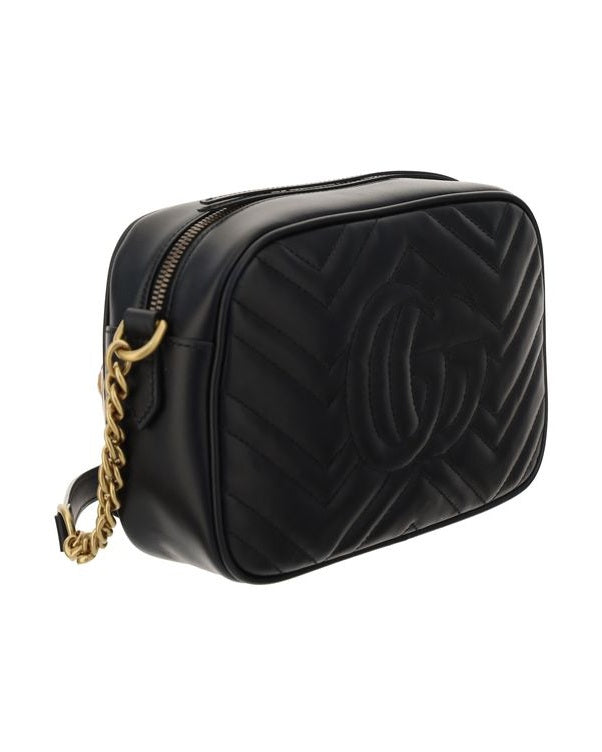 Gucci Black Calf Leather Bos Taurus Shoulder Bag Glam Steals