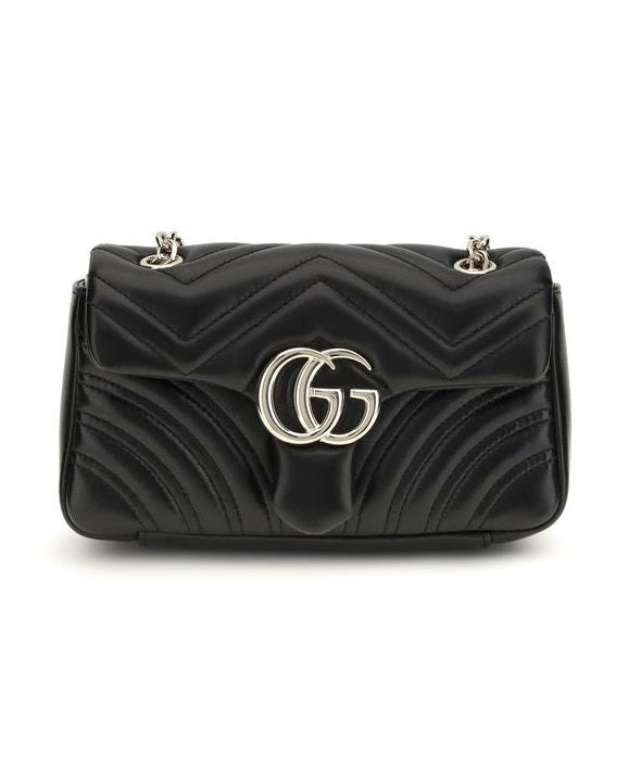 Gucci Black Calf Leather Bos Taurus Shoulder Bag Glam Steals
