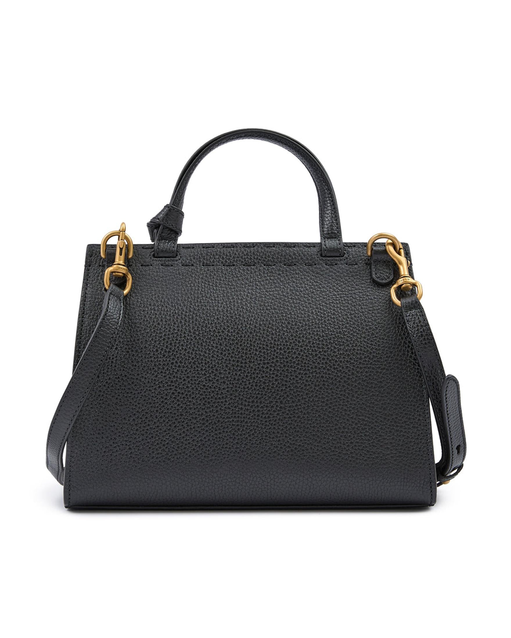 Gucci Black Leather Gg Marmont Handbag Glam Steals