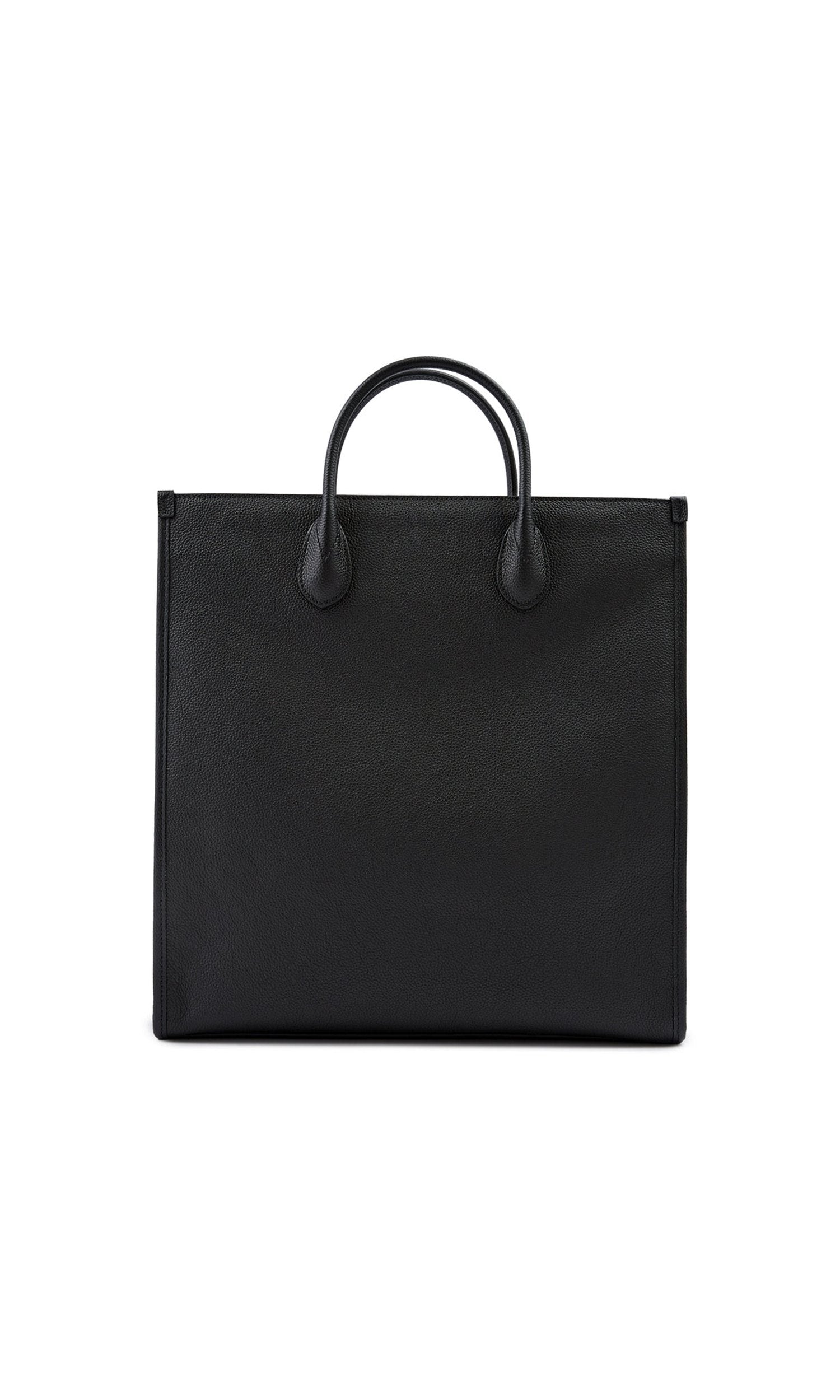 Gucci Black Leather Logo Medium Tote Bag Glam Steals