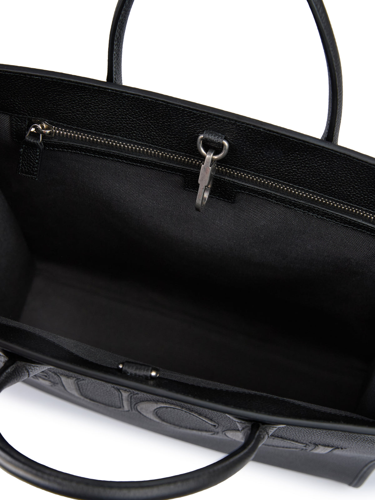 Gucci Black Leather Logo Medium Tote Bag Glam Steals