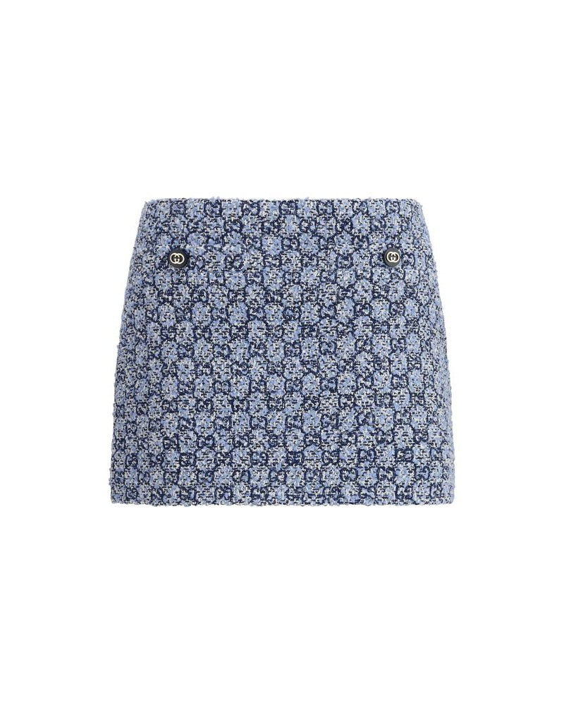 Gucci Blue Cotton Mini Skirt Glam Steals
