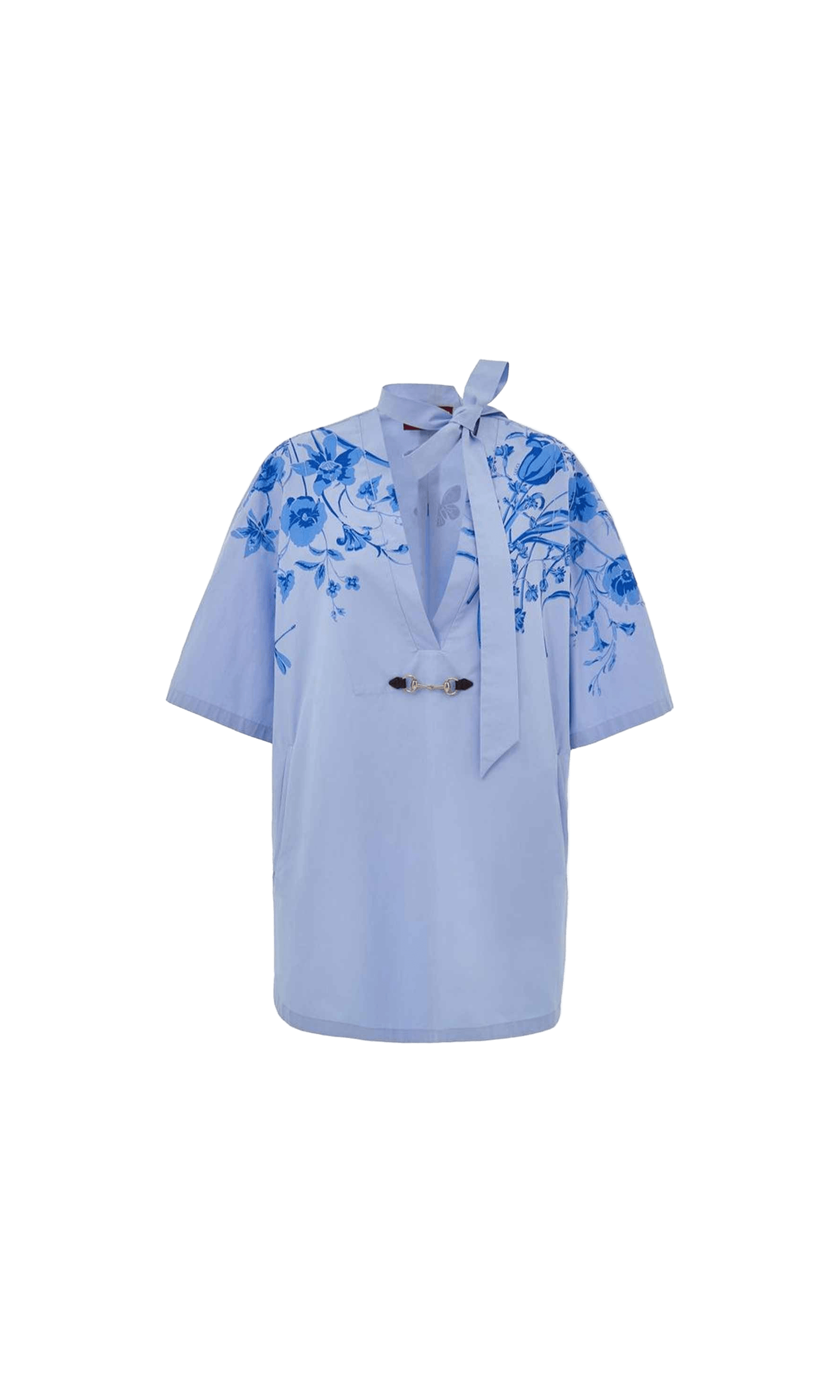 Gucci Blue Cotton Shirt Glam Steals