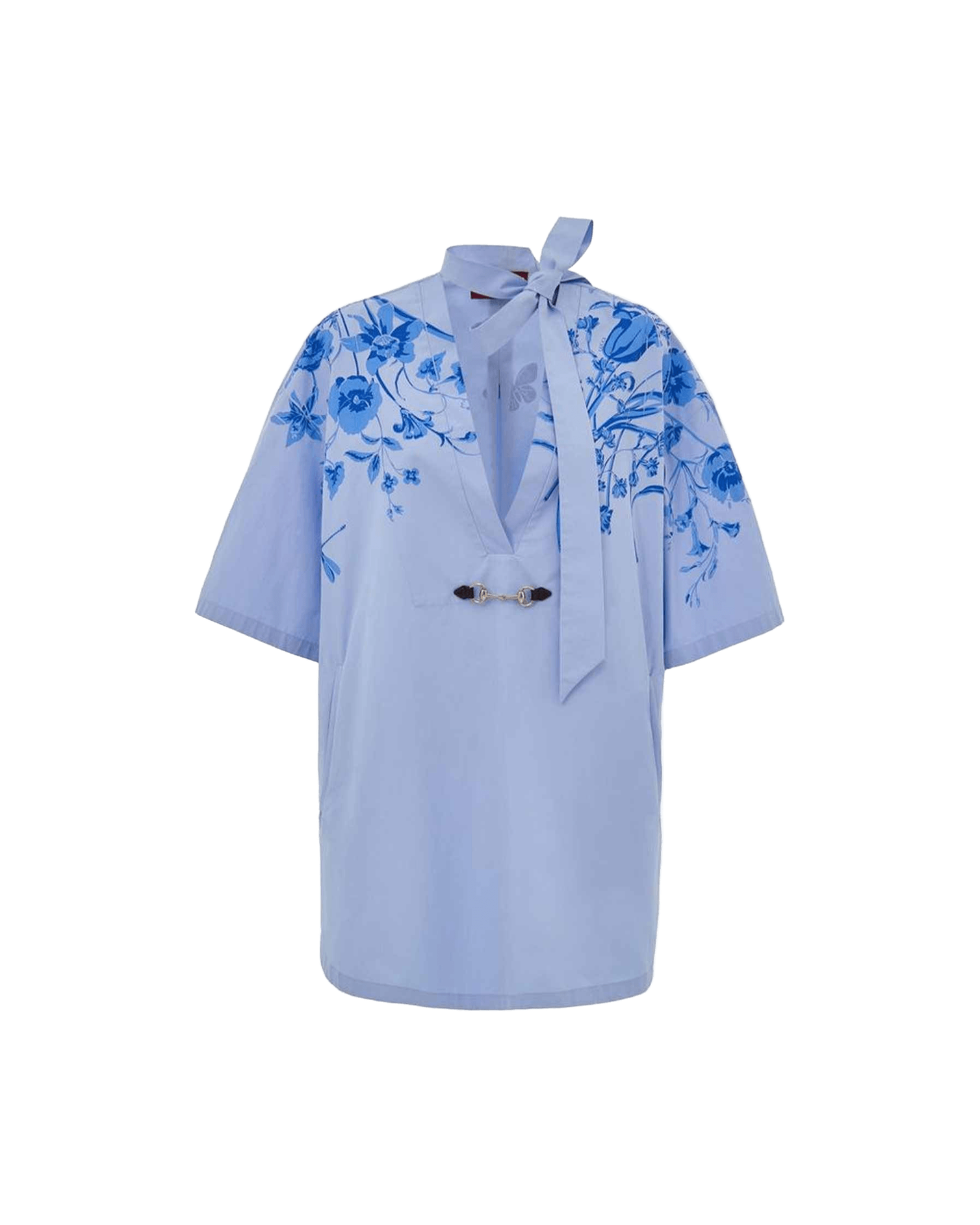 Gucci Blue Cotton Shirt Glam Steals