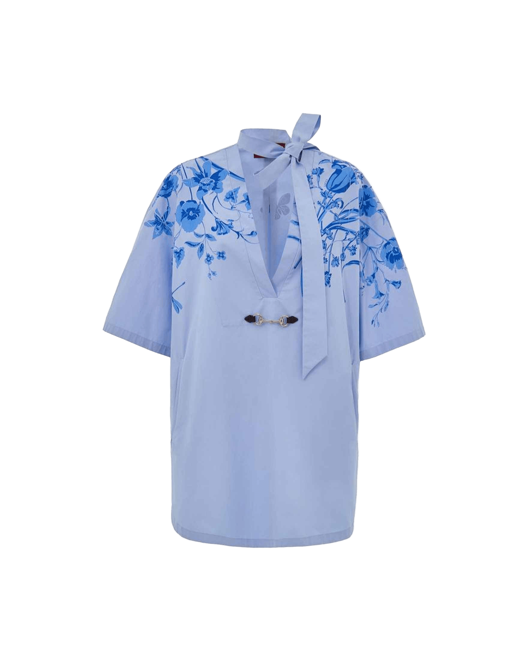 Gucci Blue Cotton Shirt Glam Steals