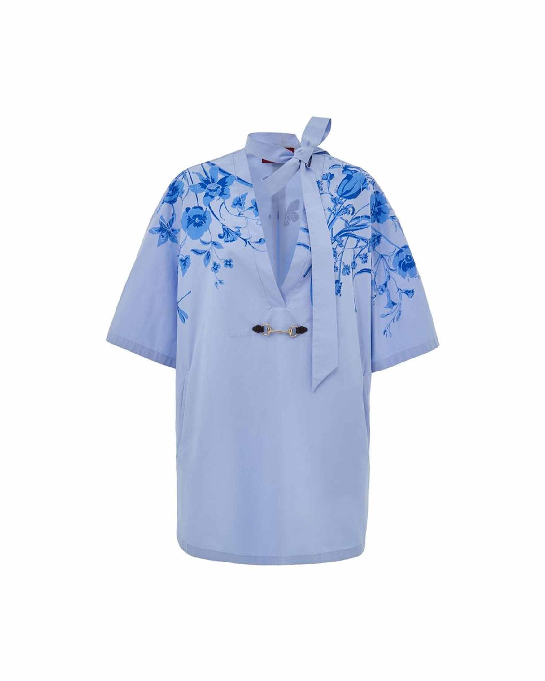 Gucci Blue Cotton Shirt Glam Steals