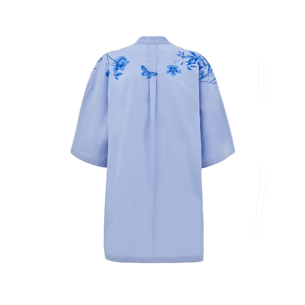 Gucci Blue Cotton Shirt Glam Steals