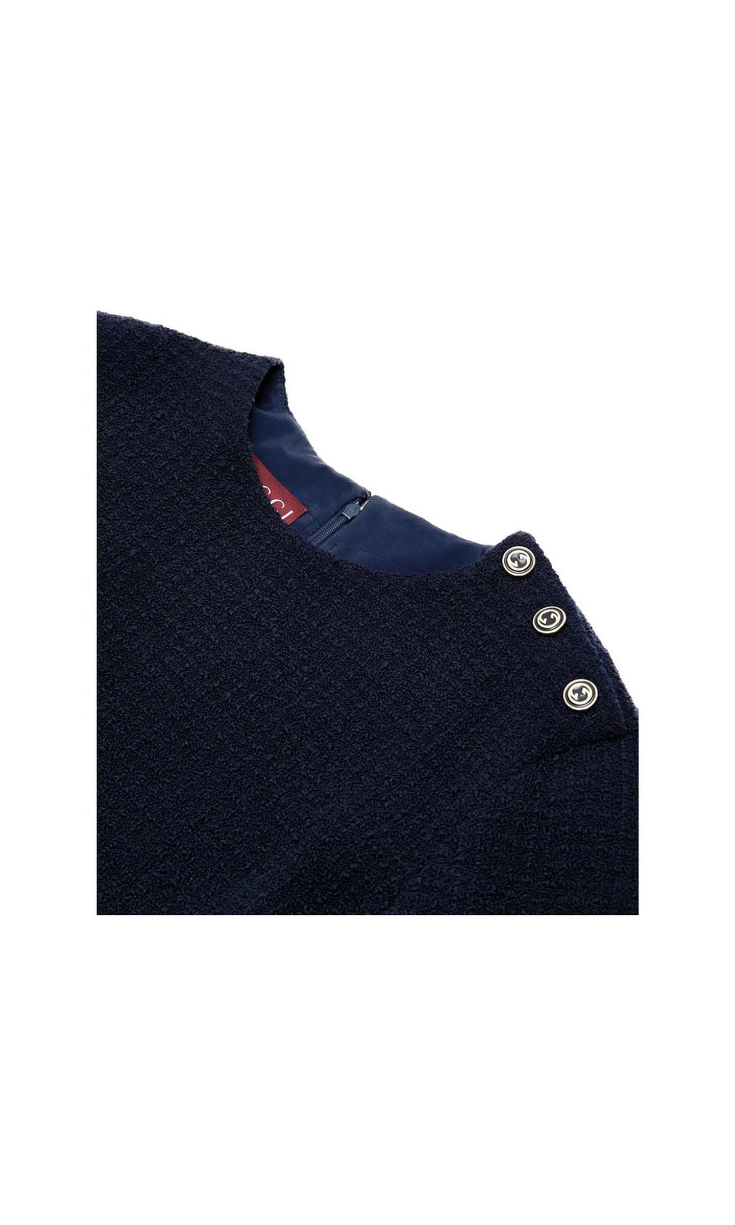 Gucci Blue Wool Navy Short Glam Steals