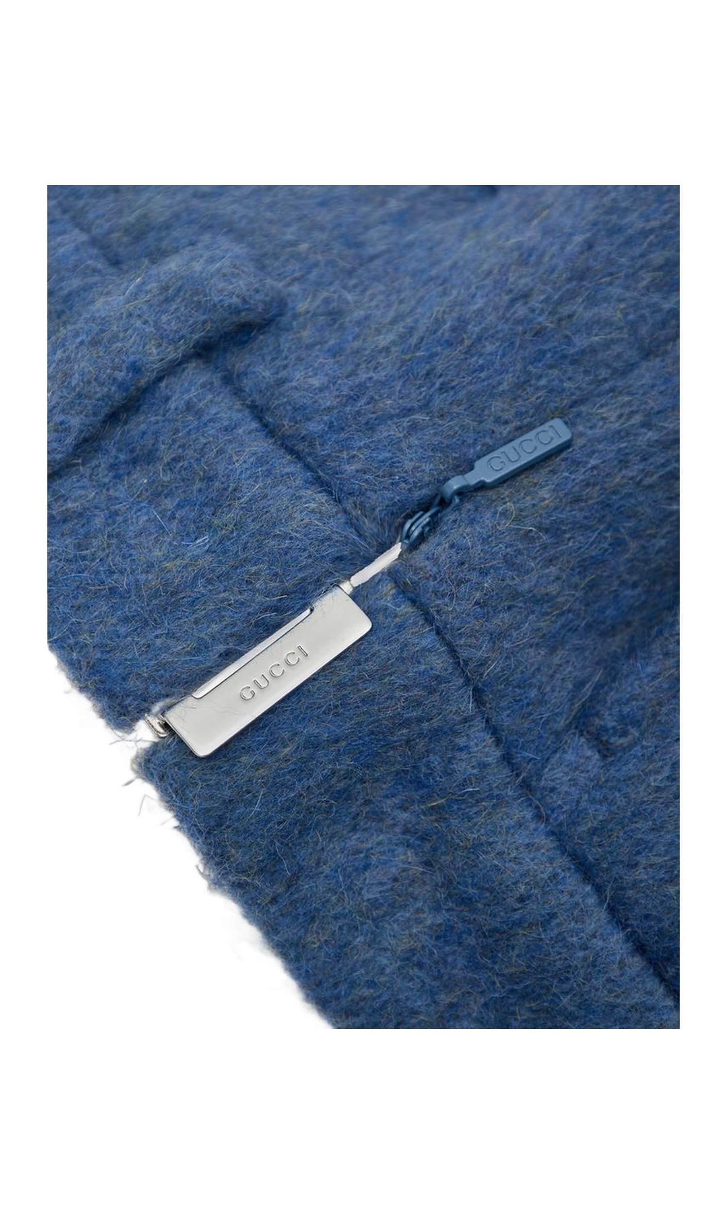 Gucci Blue Wool Short Glam Steals
