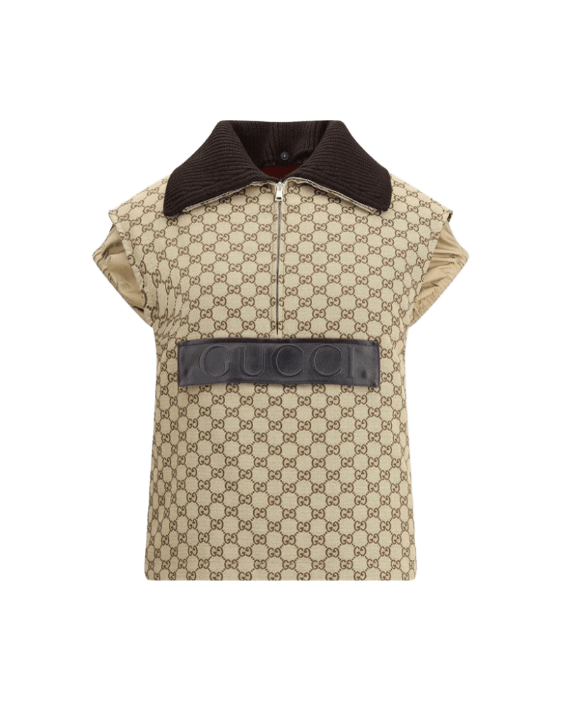 Gucci Bomber Gilet with single front pocket Glam Steals