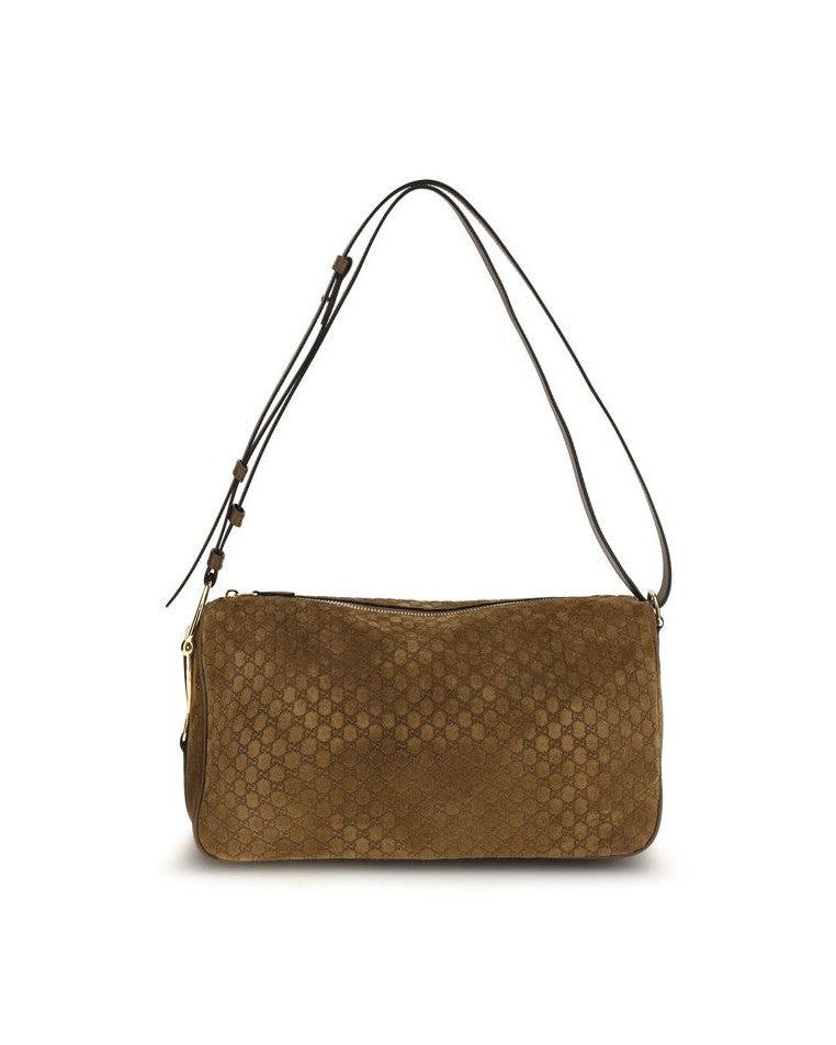 Gucci Brown Calf Leather Bos Taurus Handbag Glam Steals