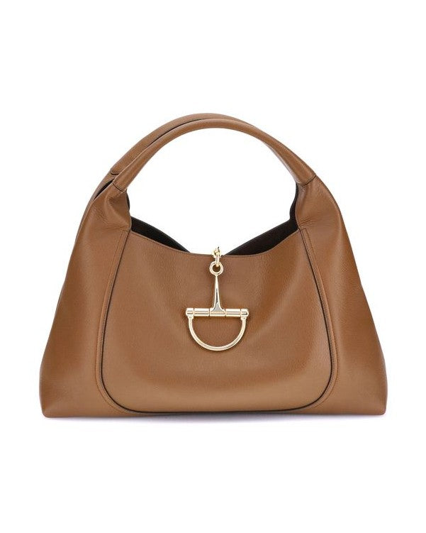 Gucci Brown Calf Leather Bos Taurus Handbag Glam Steals
