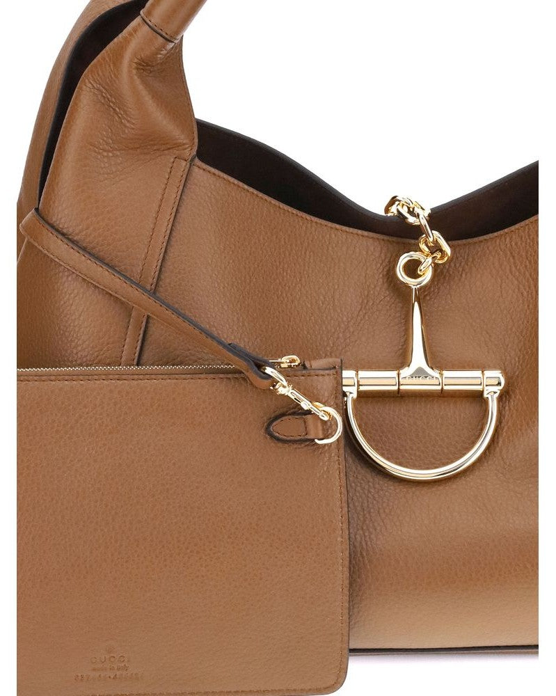 Gucci Brown Calf Leather Bos Taurus Handbag Glam Steals
