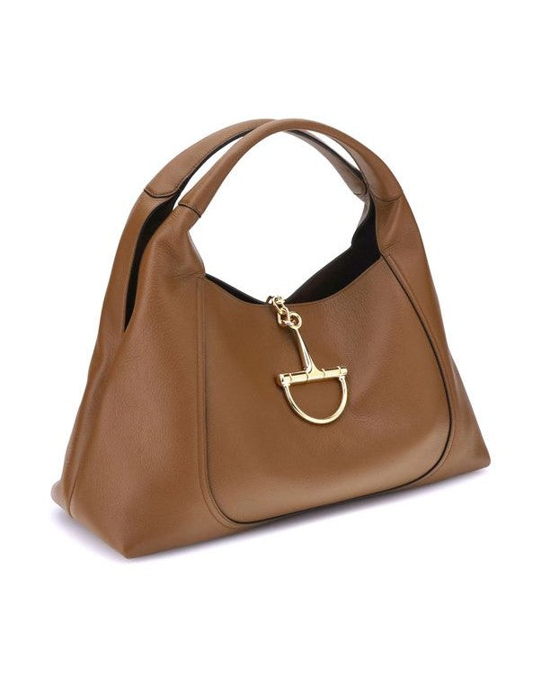 Gucci Brown Calf Leather Bos Taurus Handbag Glam Steals