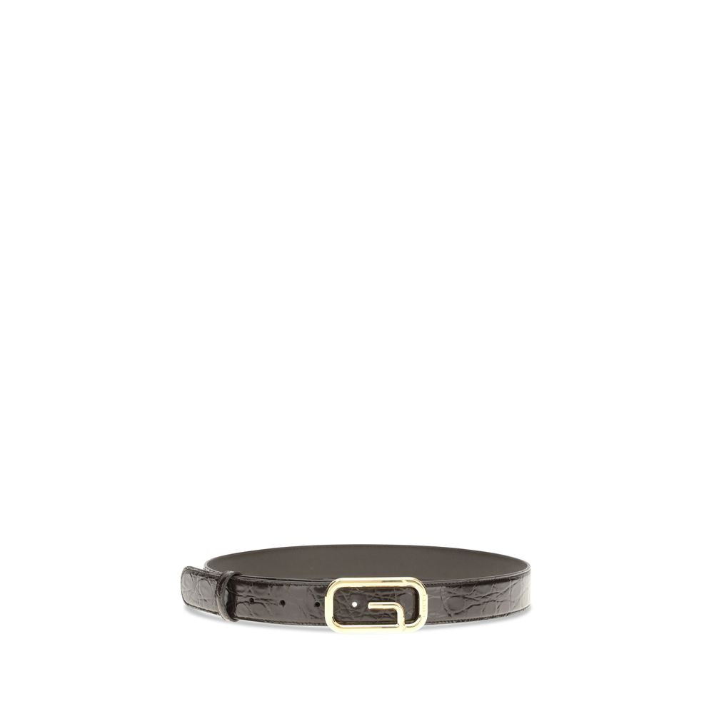 Gucci Brown Calf Leather Bos Taurus Regular Belt Glam Steals