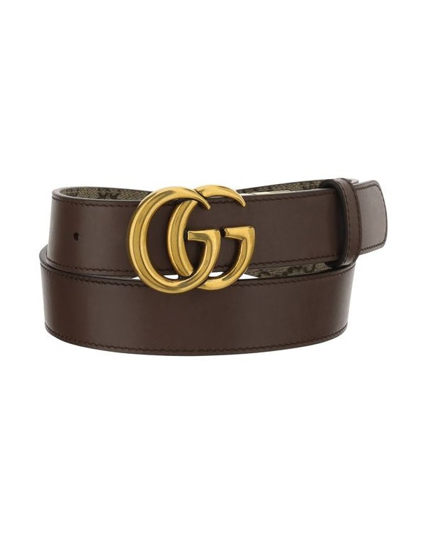 Gucci Brown Polyethylene Regular Belt Glam Steals