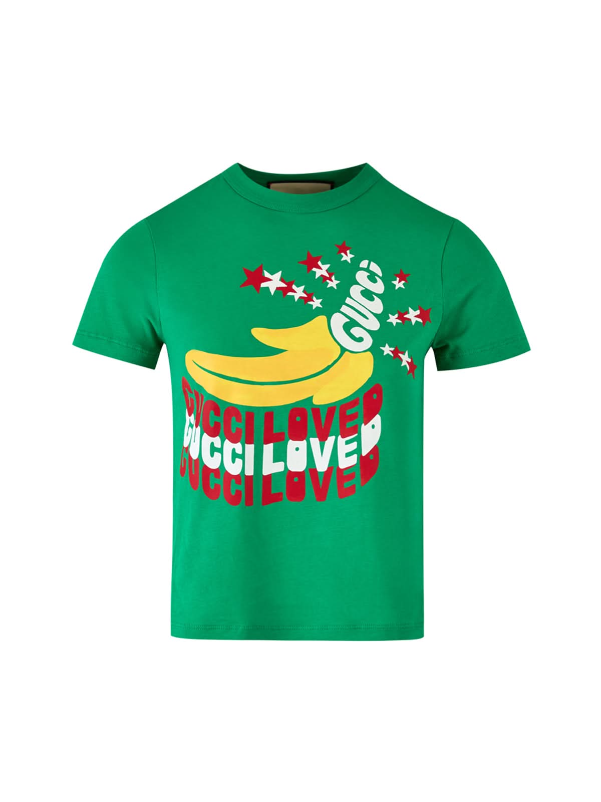 Gucci Cotton Green Logo T-Shirt Glam Steals