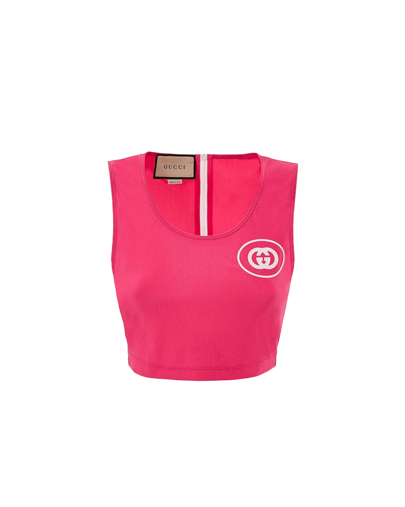 Gucci Fuchsia Polyamide Tank Top Glam Steals