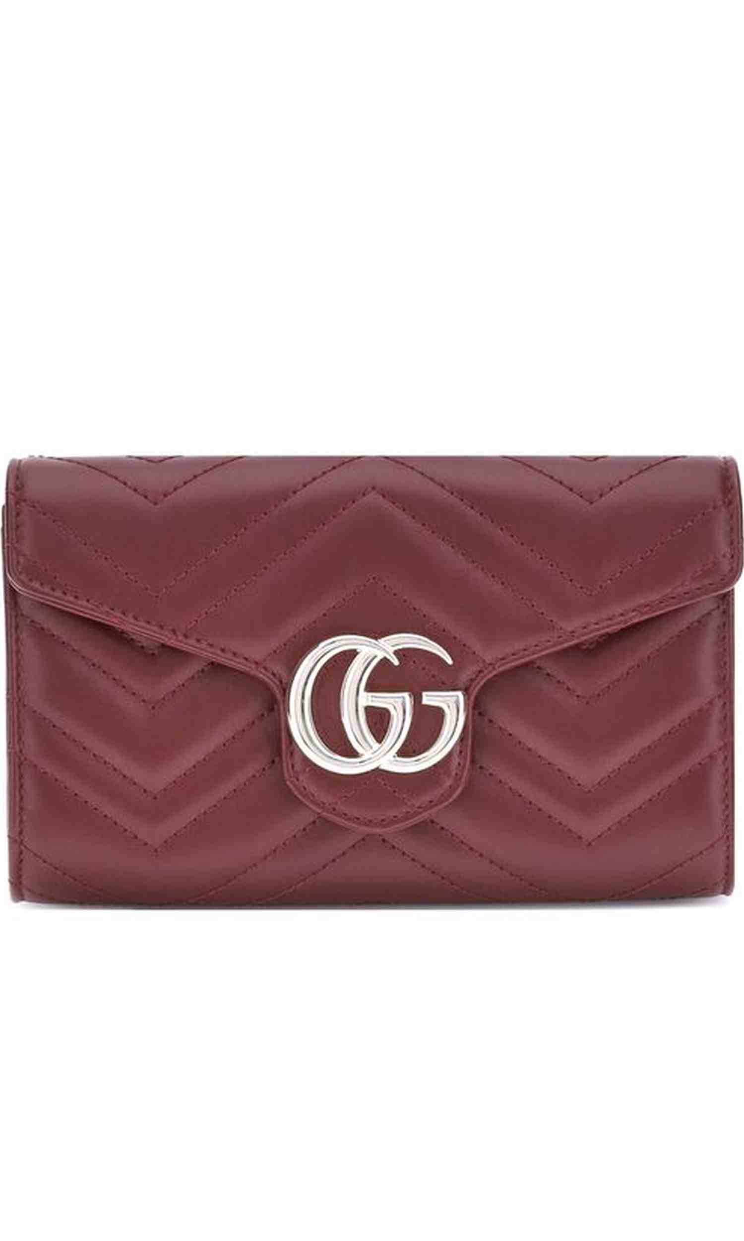 Gucci Gg Marmont Wallet With Chain Glam Steals
