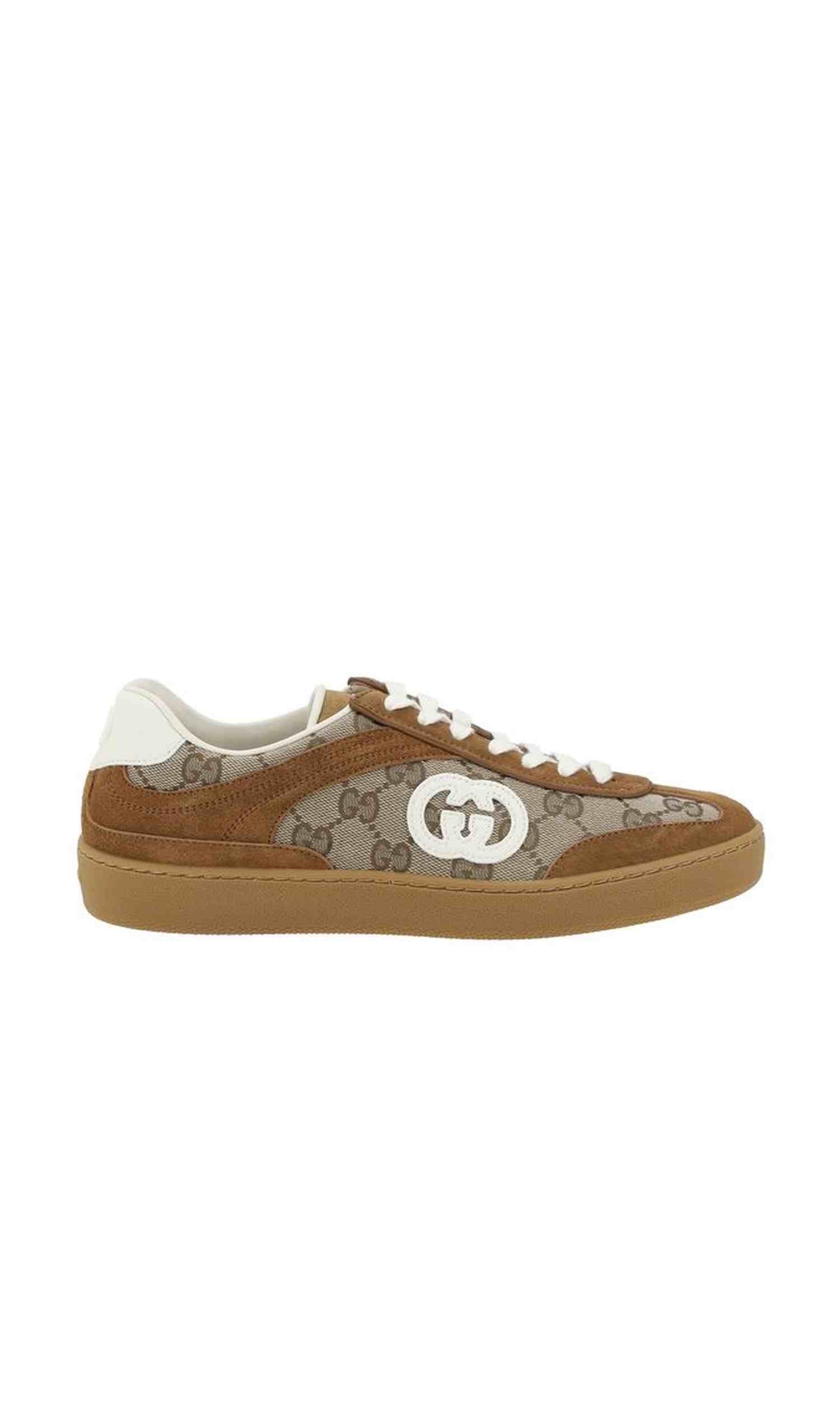 Gucci Gg Pattern Sneakers Glam Steals
