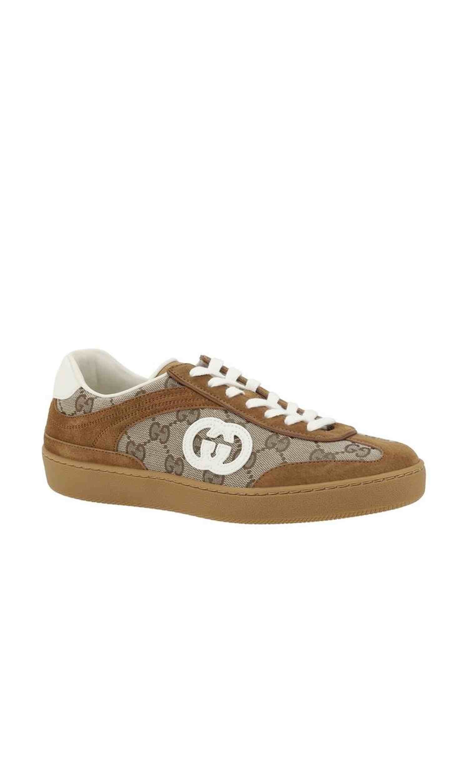 Gucci Gg Pattern Sneakers Glam Steals