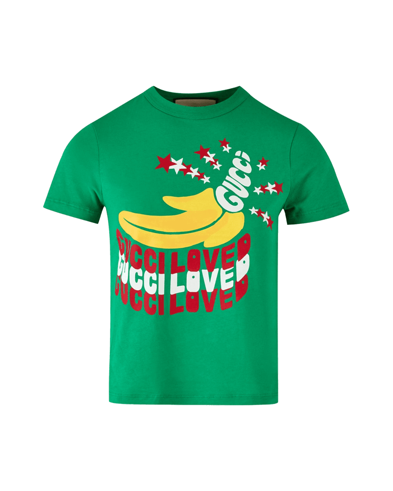 Gucci Cotton Green Logo T-shirt Glam Steals