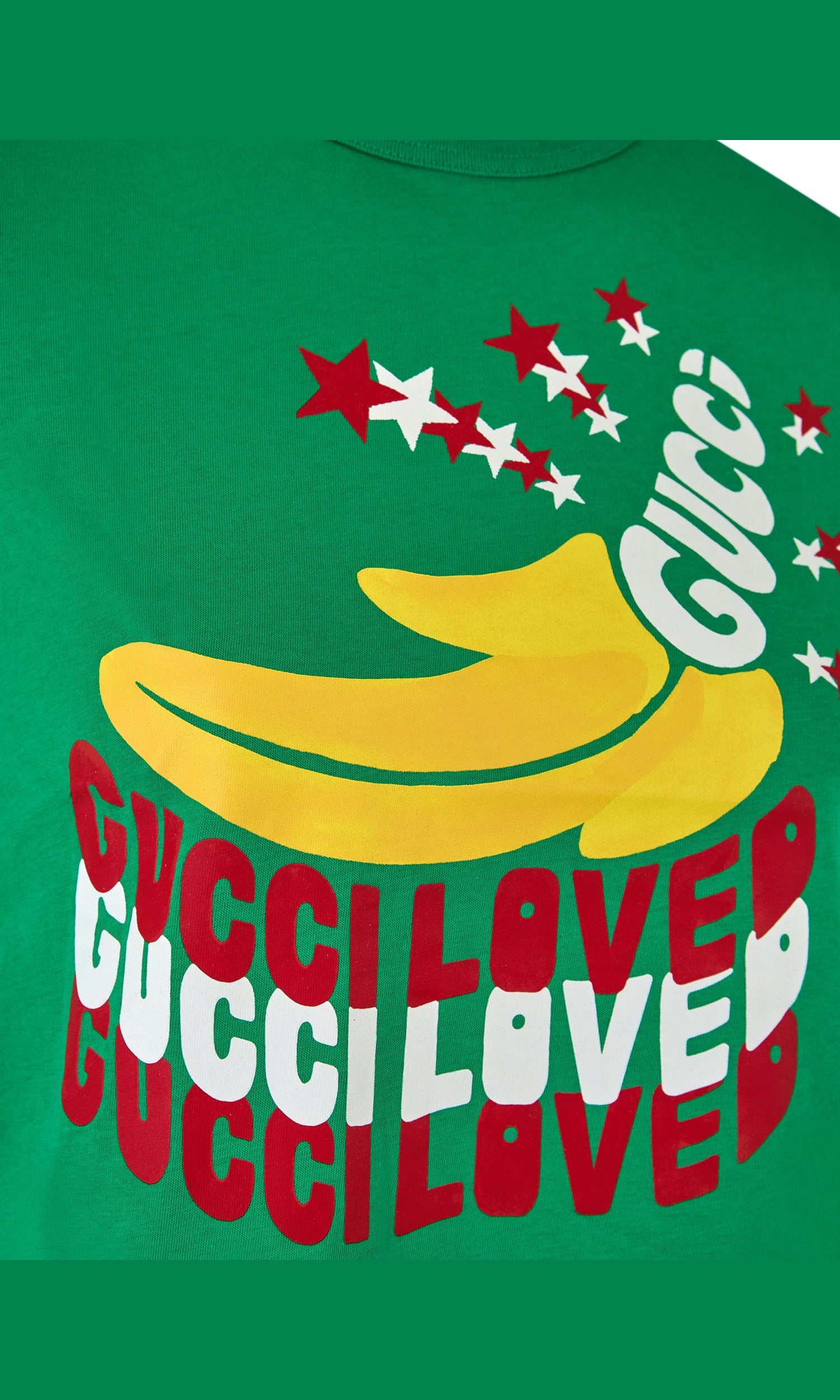 Gucci Green Cotton Logo T-Shirt Glam Steals