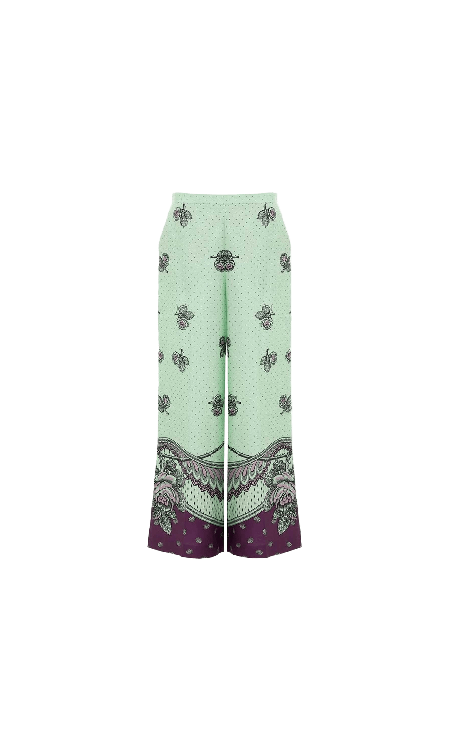 Gucci Green Silk Pant Glam Steals