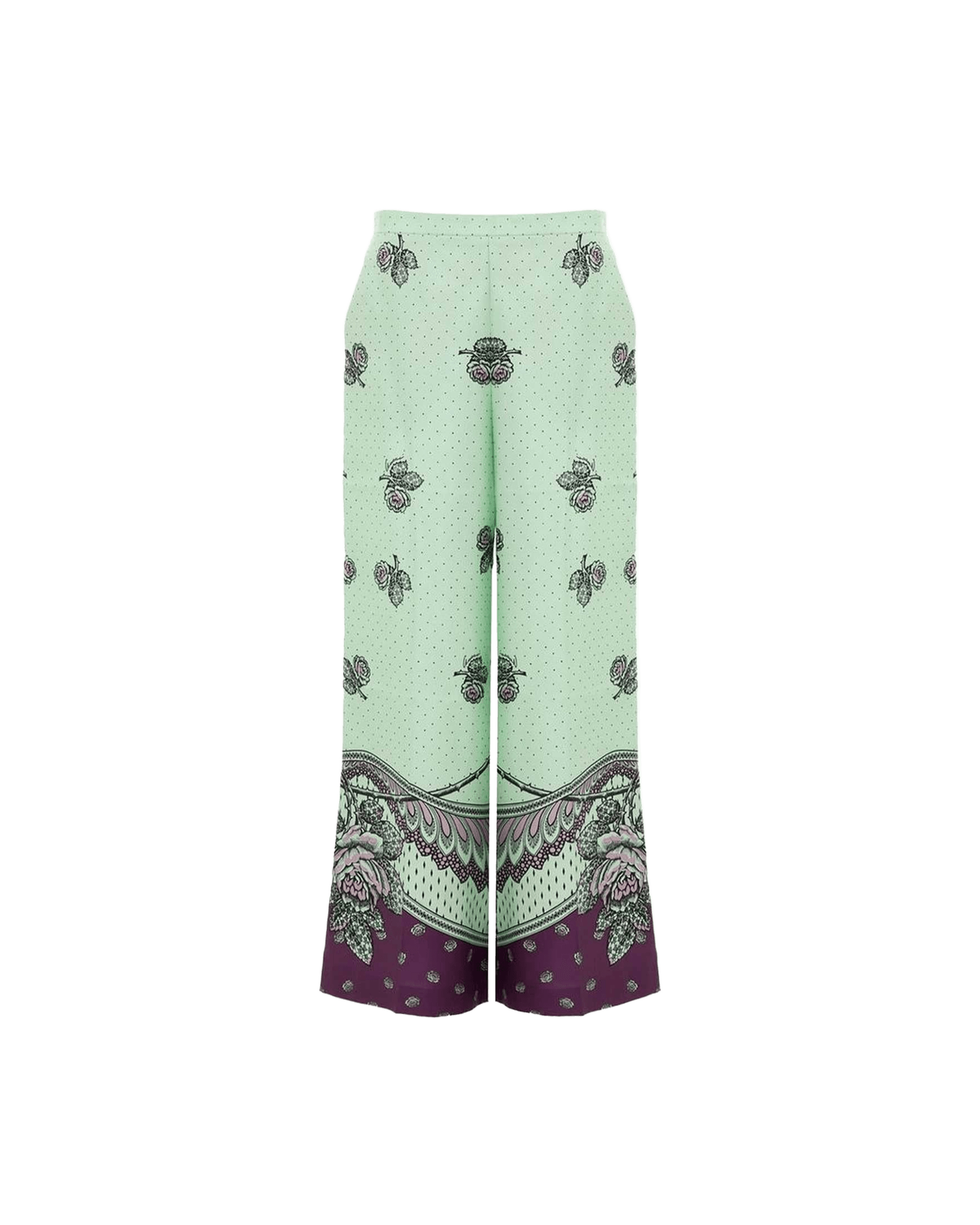 Gucci Green Silk Pant Glam Steals