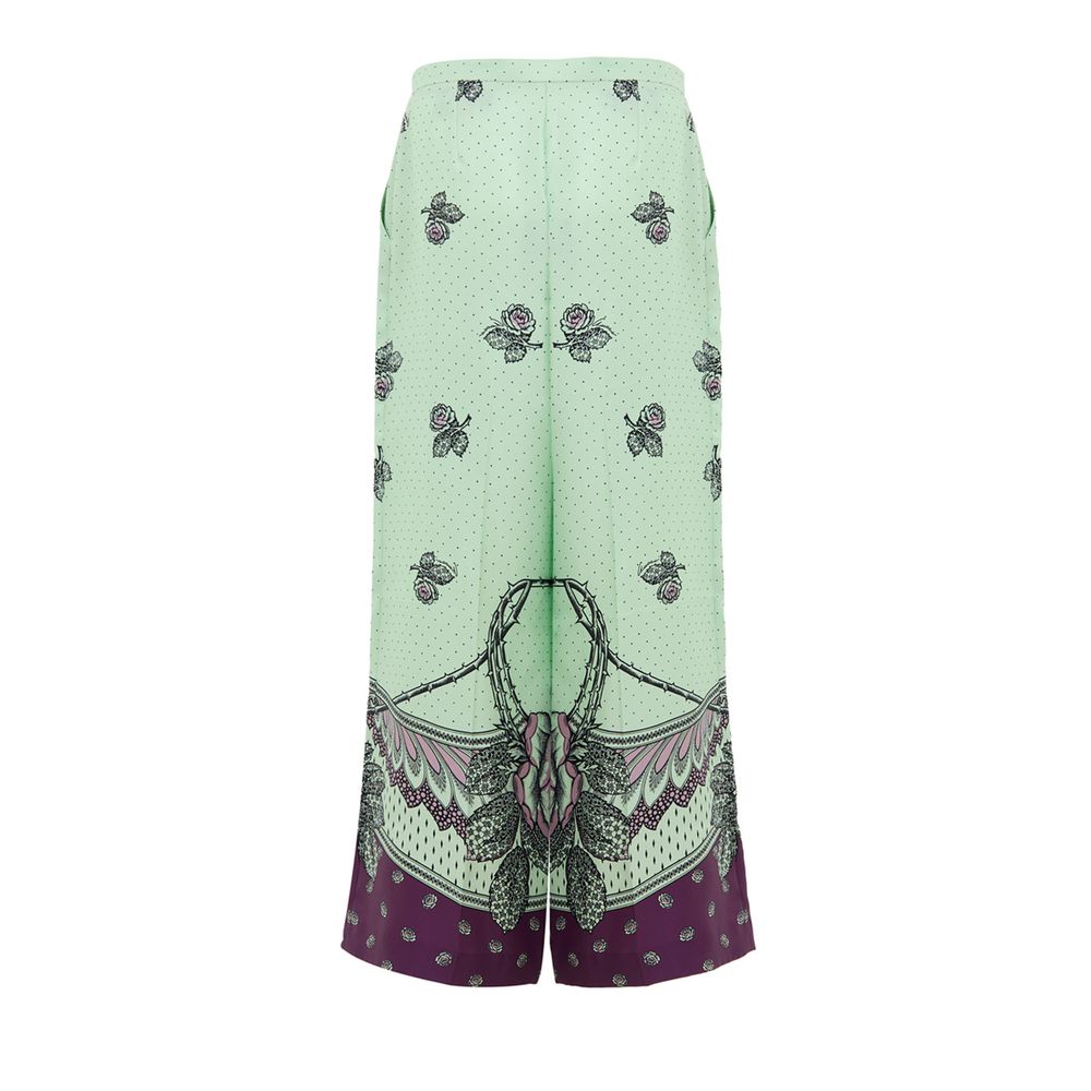 Gucci Green Silk Pant Glam Steals