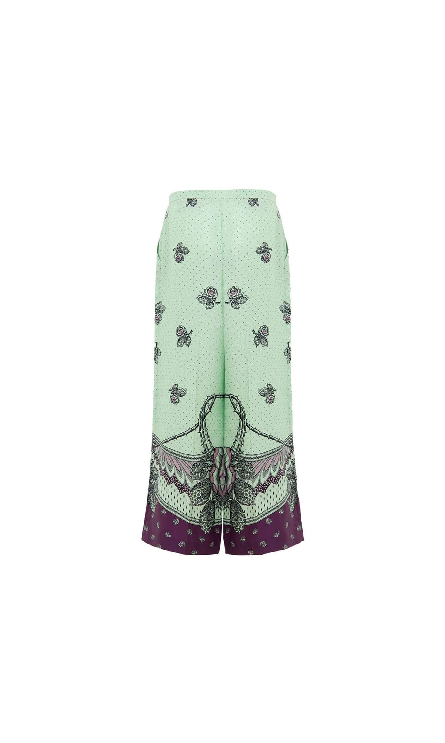 Gucci Green Silk Pant Glam Steals