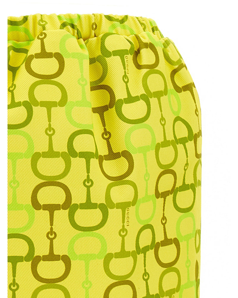 Gucci Horsebit Print Skirt Glam Steals