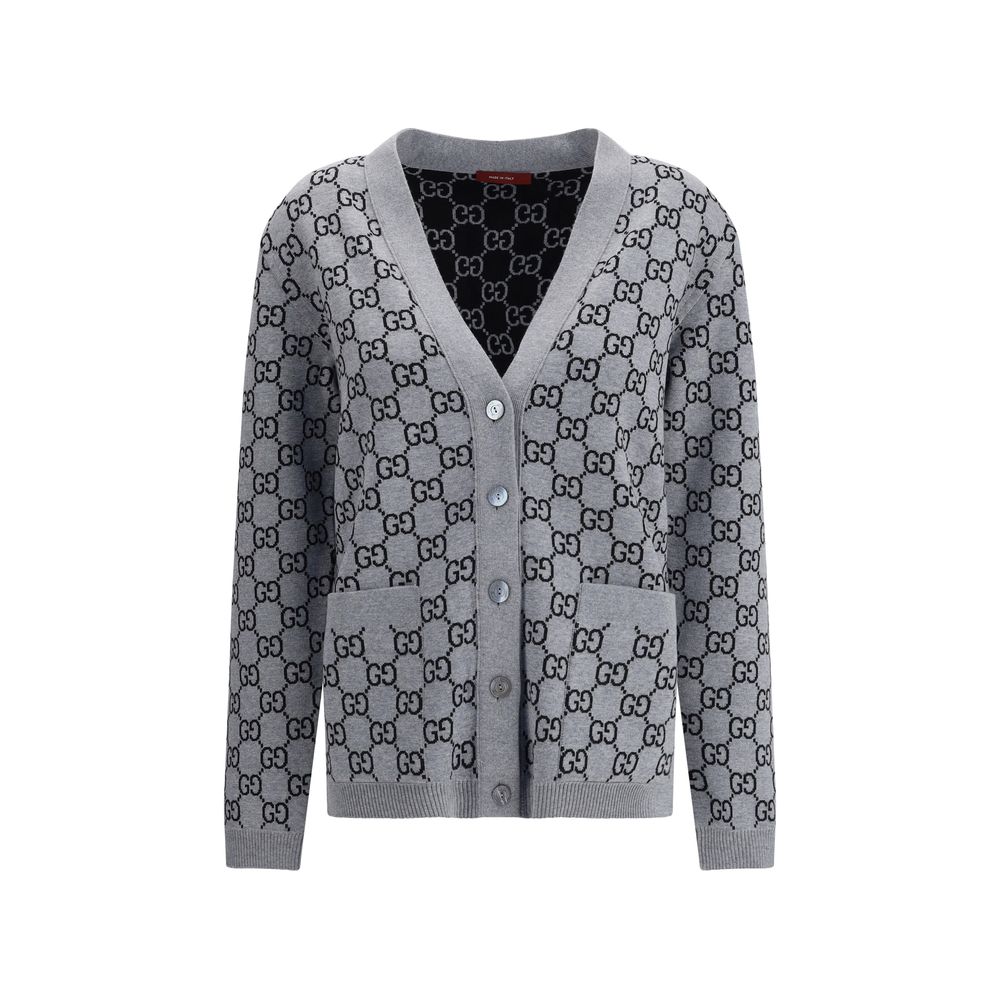 Gucci L/s V/nk Crdgn Fine Wo Gg Tub Glam Steals