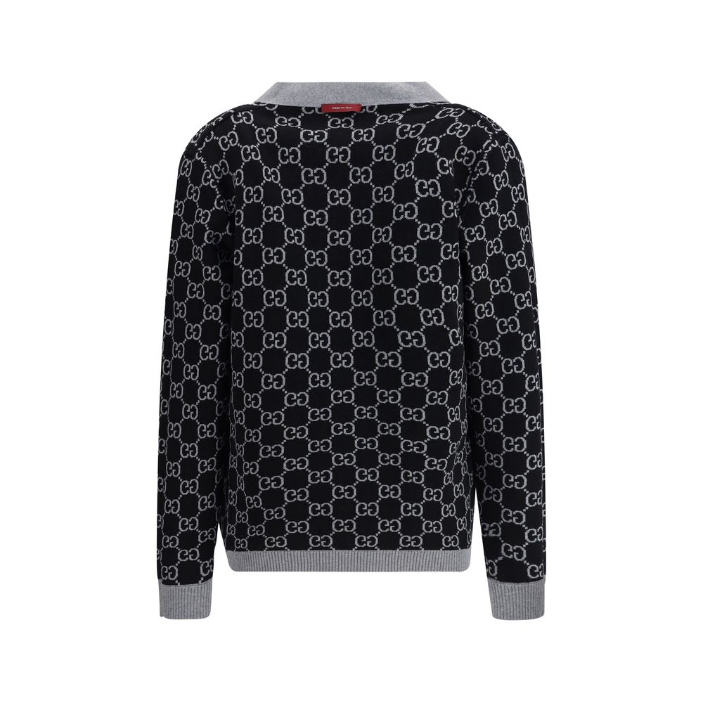 Gucci L/s V/nk Crdgn Fine Wo Gg Tub Glam Steals